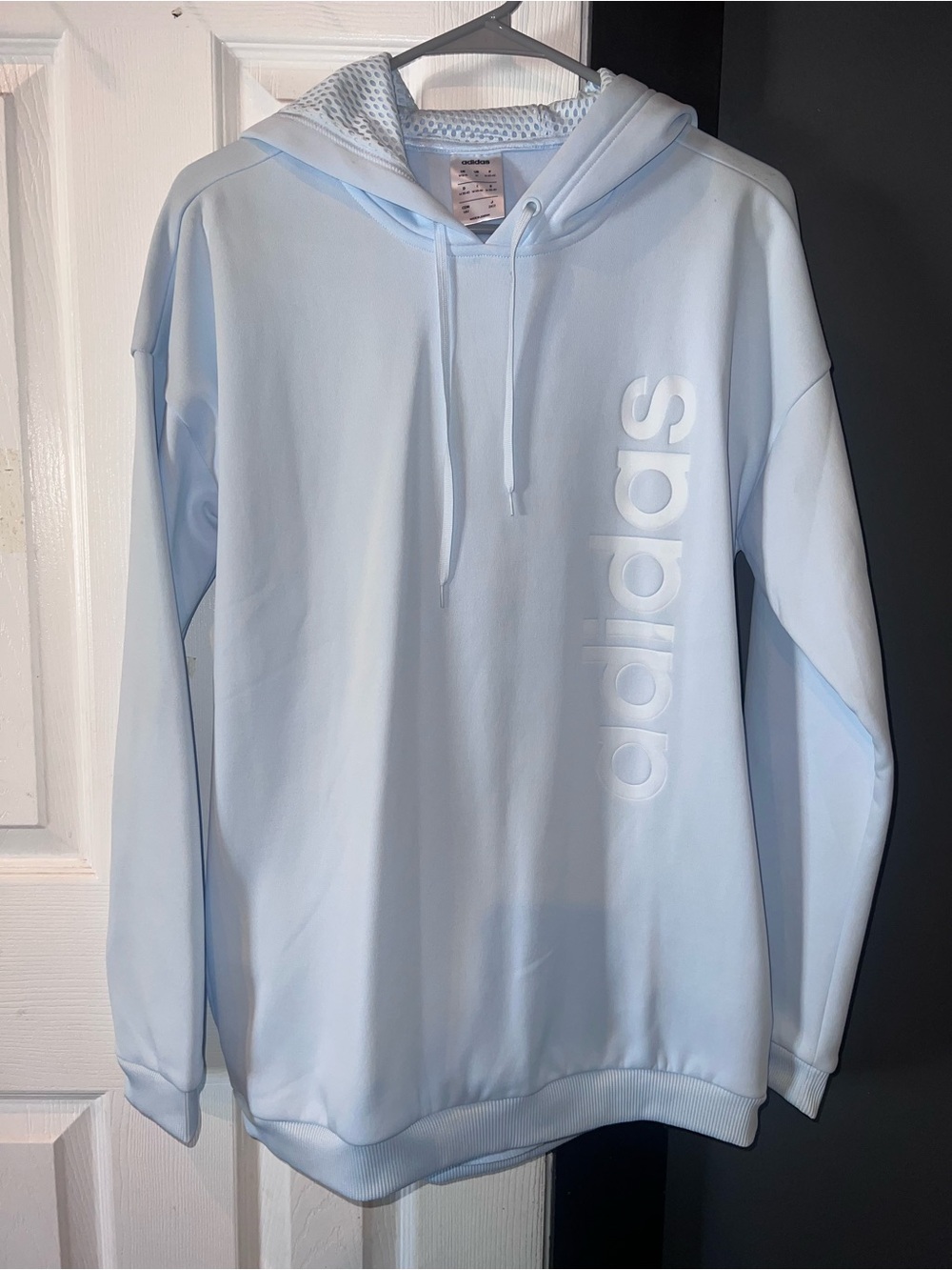 Adidas Light Blue Pullover Hoodie